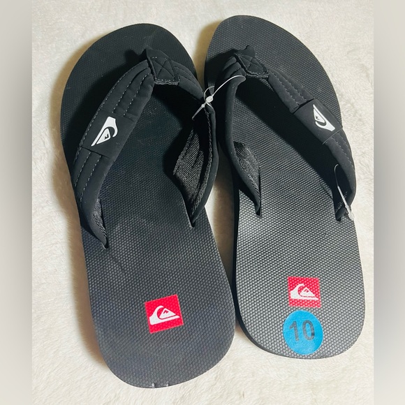Mew Quicksilver Black‎ Women’s Flip Flops shoes Sz 10 - Picture 6 of 6